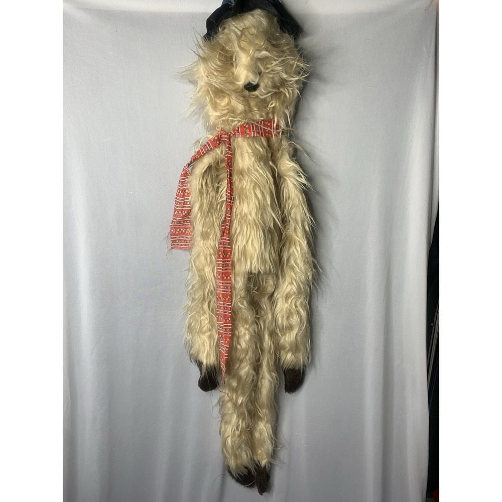 Vintage 1977 Wynn Miller‎ Mopkins Puppet Plush 44" Full Body With Hat Shaggy Fur